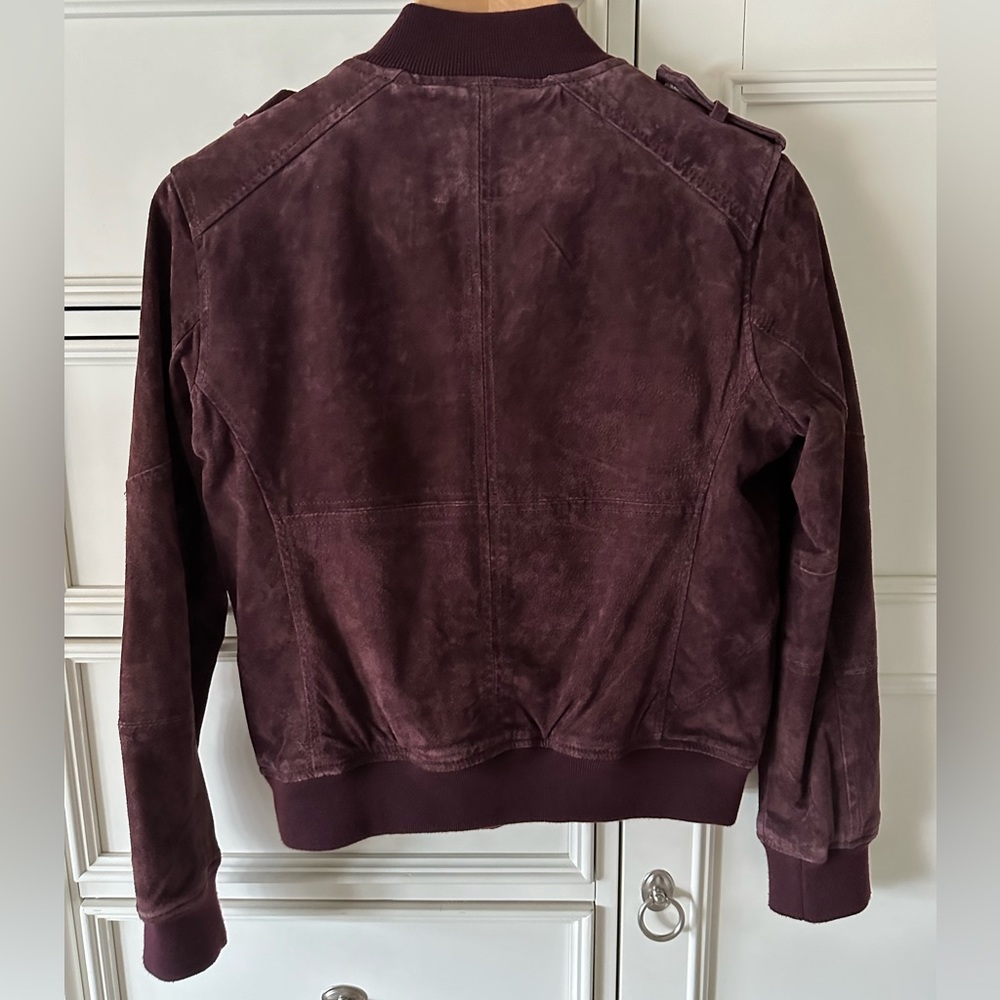 Blank NYC Suede Bomber Jacket Size XS - Picture 3 of 4